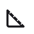Icon eines Lineals